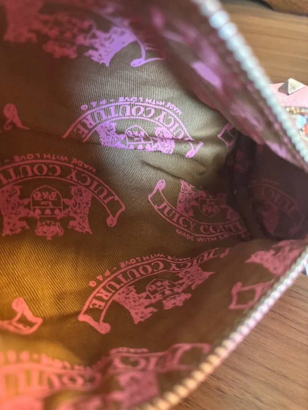 Vintage Juicy Couture Barrel Bag Charm Small Purse Pink Leather Y2K